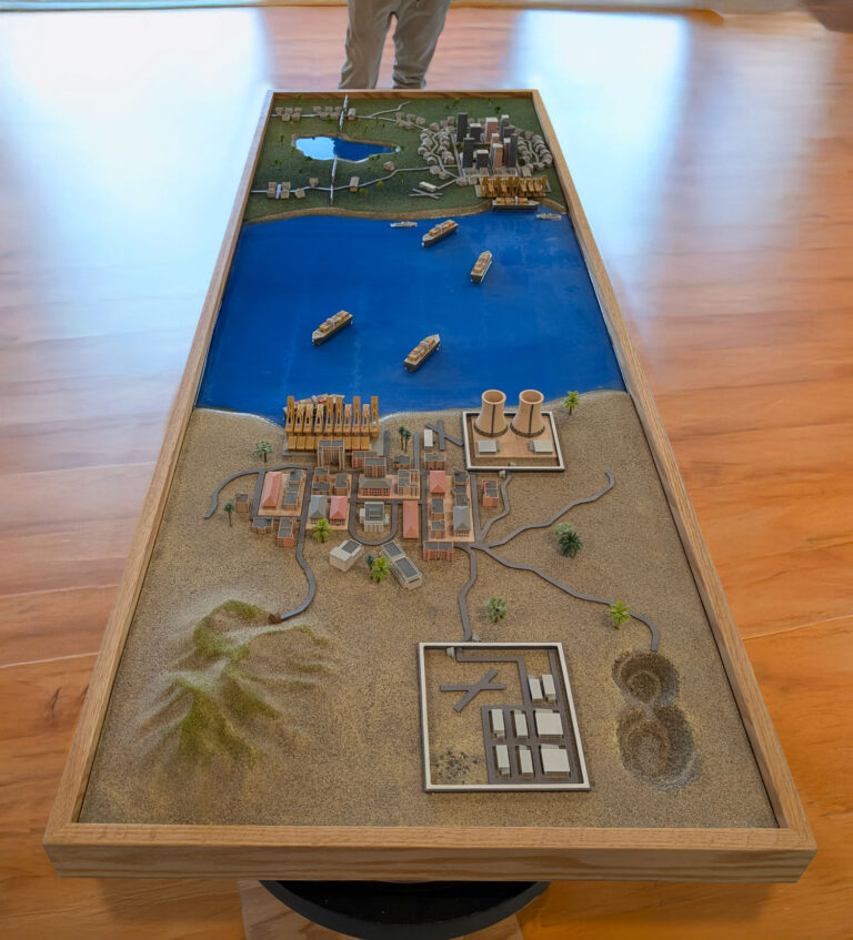 Custom diorama Depicting the Movement of Goods.