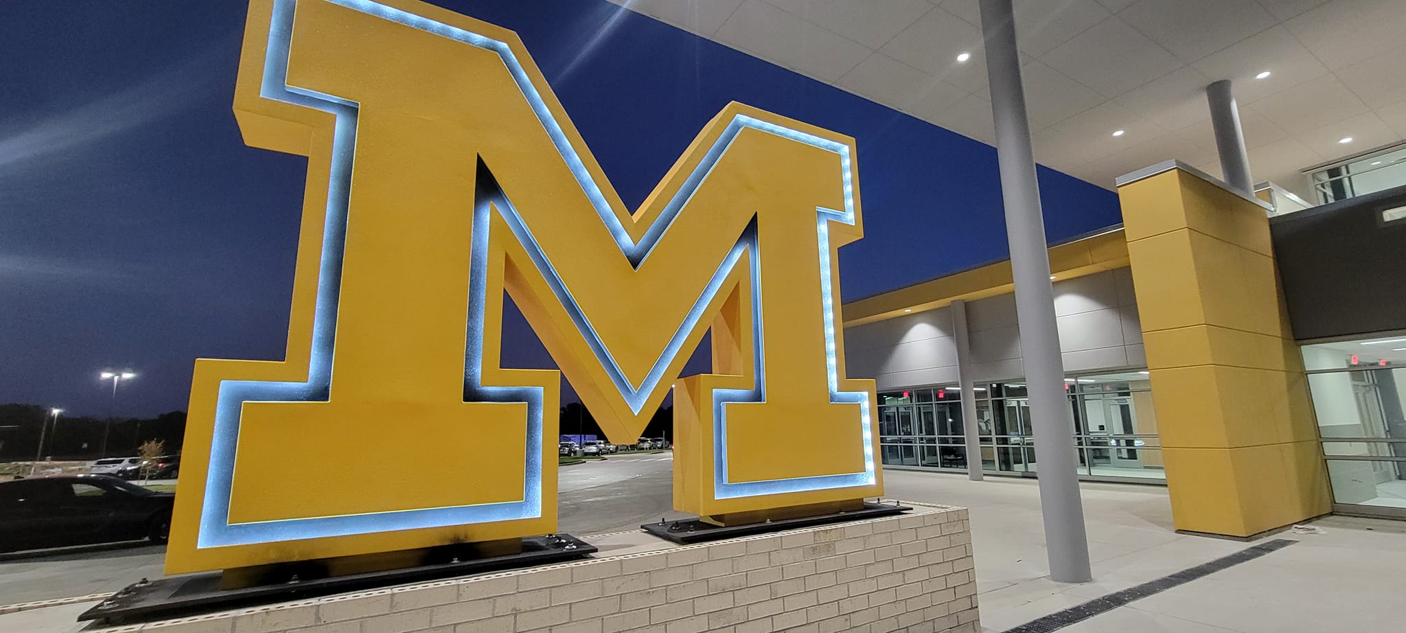 Big Letters with Lights-Trough-M