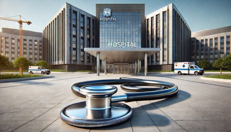 Concept for an oversized stethoscope with a prominent chest piece