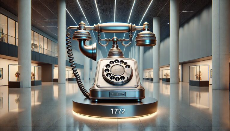 Oversized classic telephone display concept for audience photos