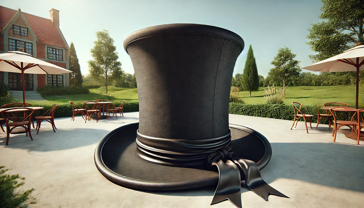 Giant Top Hat Prop WhiteClouds