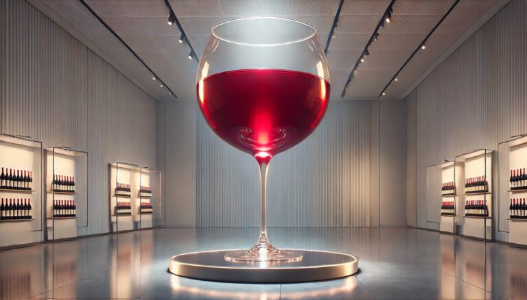 Oversized wine glass display concept