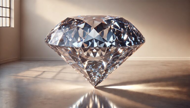 Giant fake diamond event prop concept