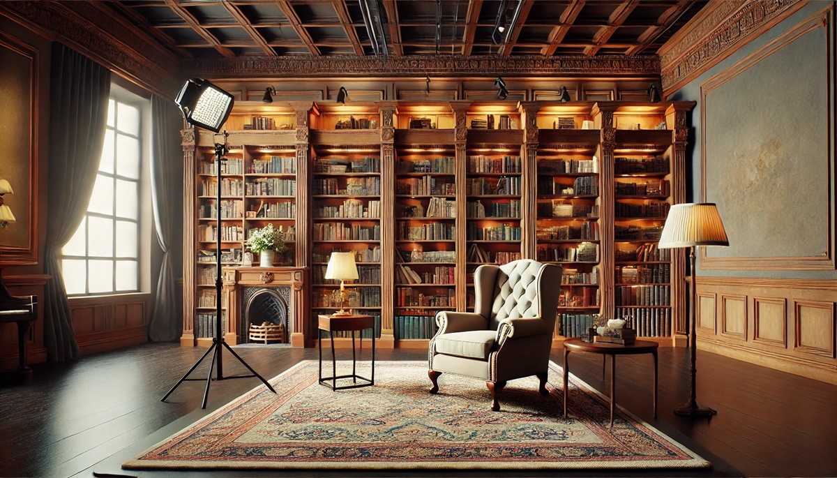 Stage Set-Cozy Library