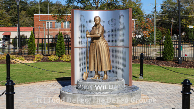 Fanny Williams faux bronze statue