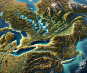 St. Lawrence River Watershed Map
