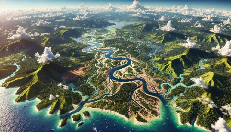 Amazon-Orinoco Transition Watershed Map