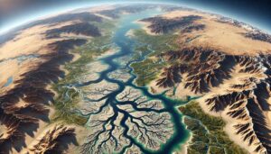 Aral Sea Basin Watershed Map