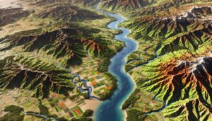 Ebro River Watershed Map