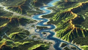 Fly River Watershed Map