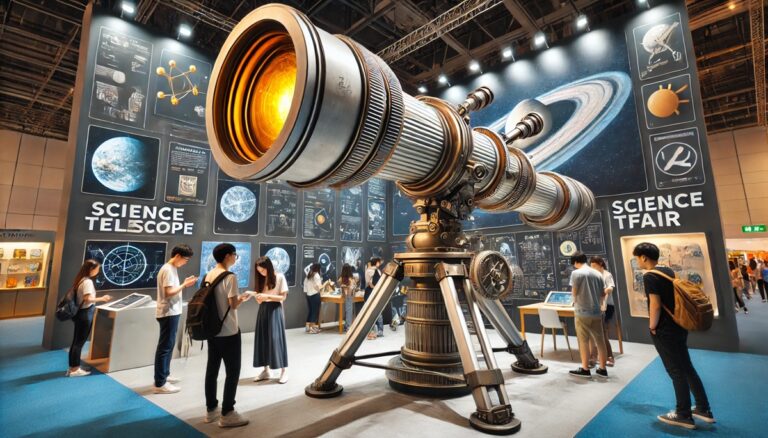 Oversized decorative telescope display concept