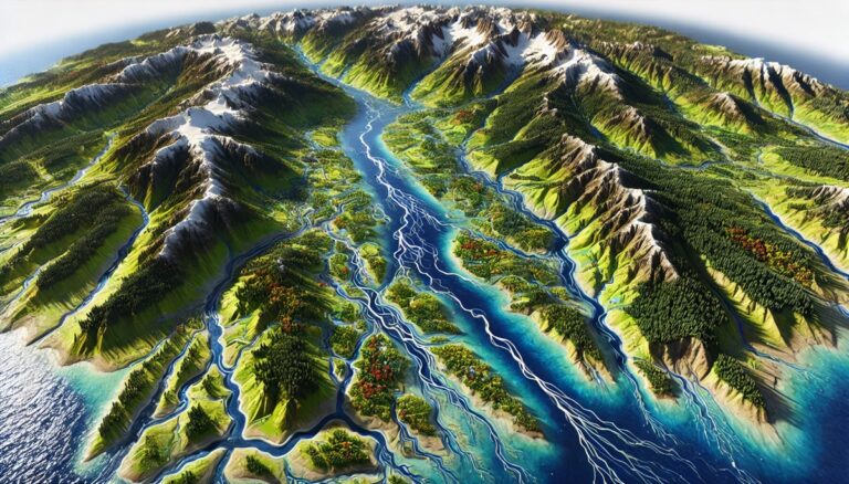 Hudson Bay Basin Watershed Map