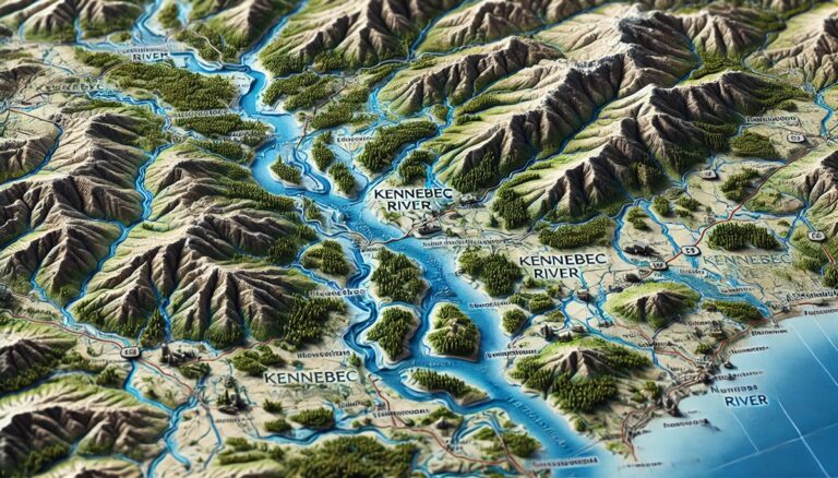 Kennebec River Watershed Map