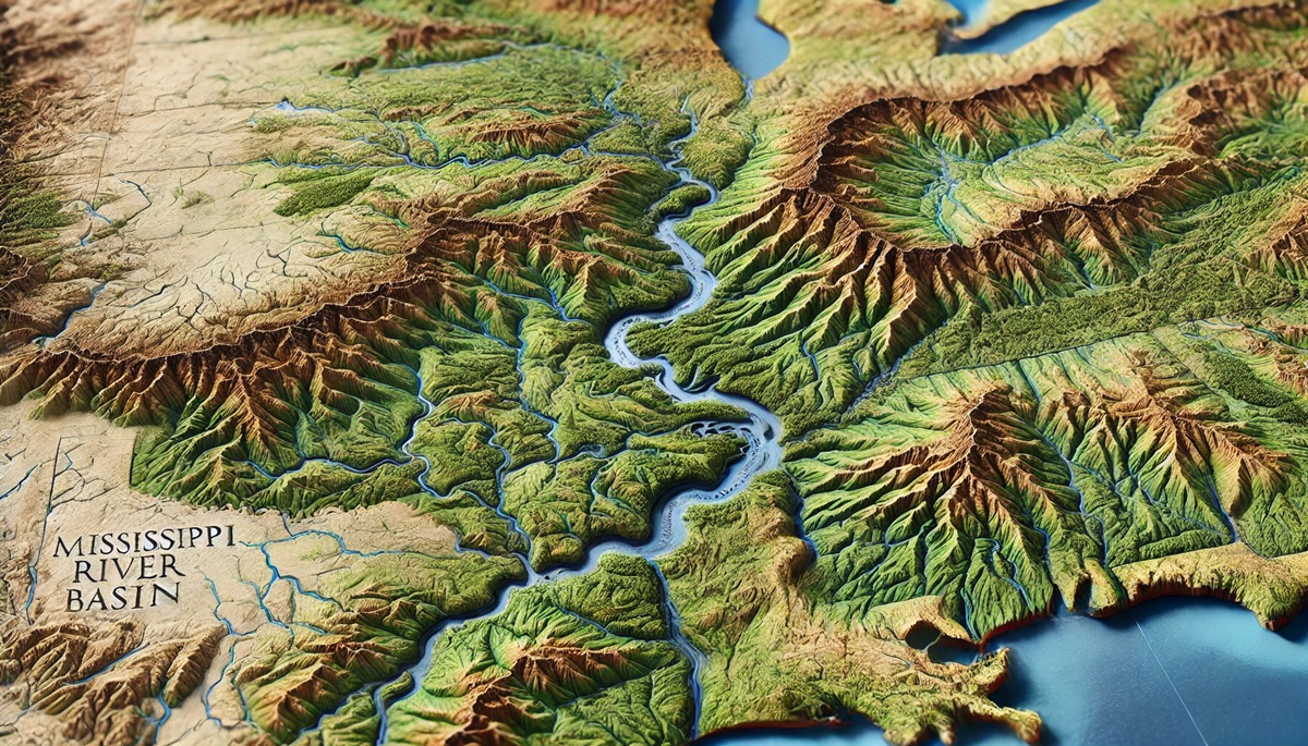 Mississippi River Basin Watershed Maps
