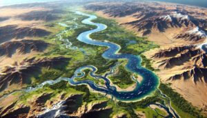 Nile River Watershed Map