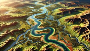 Okavango River Watershed Map