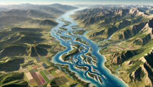 Rhone River Watershed Map