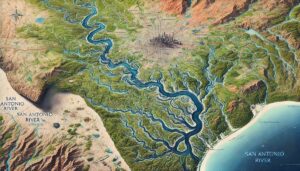 San Antonio River Watershed Map