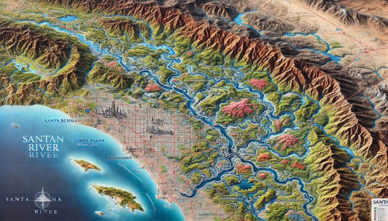 Santa Ana River Watershed Map