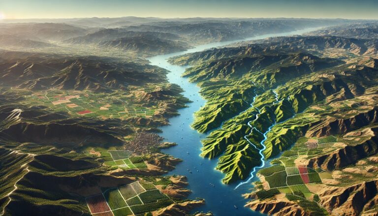 Tagus River Watershed Map