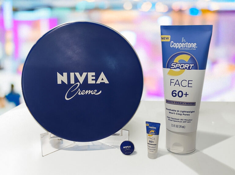 Nivea & Coppertone giant product replicas for trade show