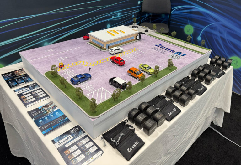 Custom moving Diorama for Zeus Fire and Security fabricated for project-specific display use.