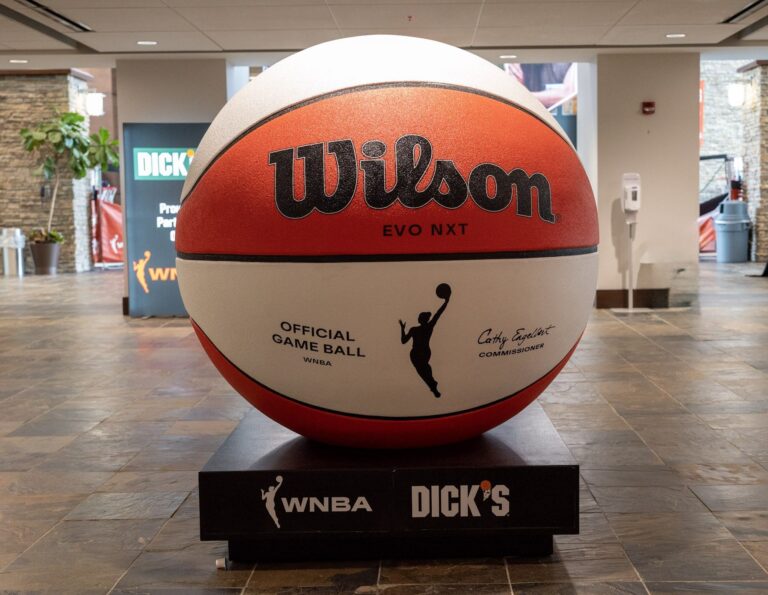 WNBA Wilson giant basketball prop