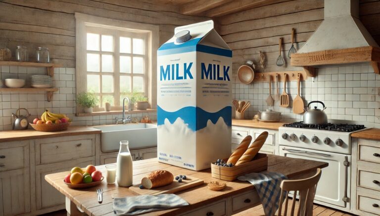 Oversized milk carton display concept