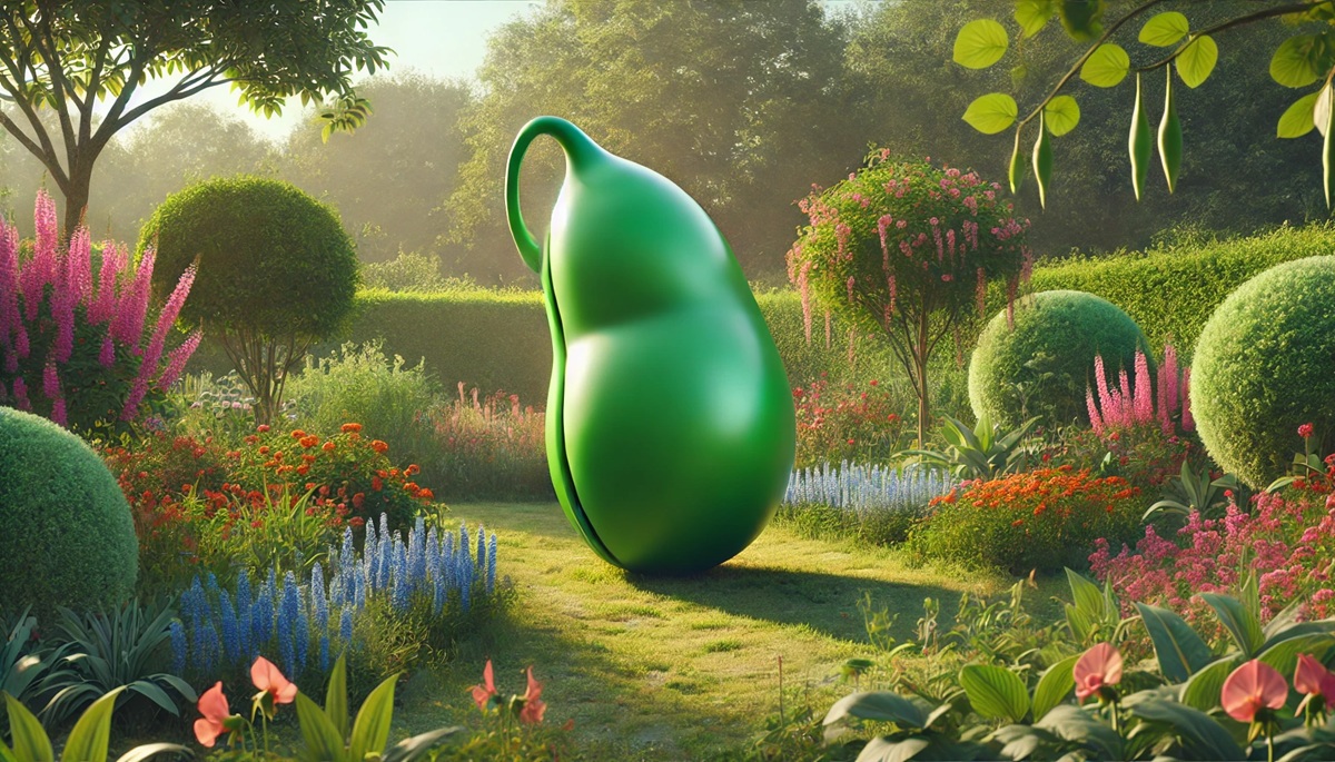 Concept for a single oversized green pea form
