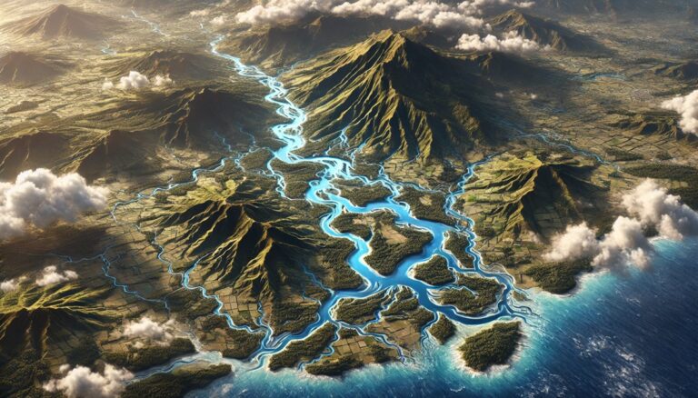 Mauritius Watershed Maps