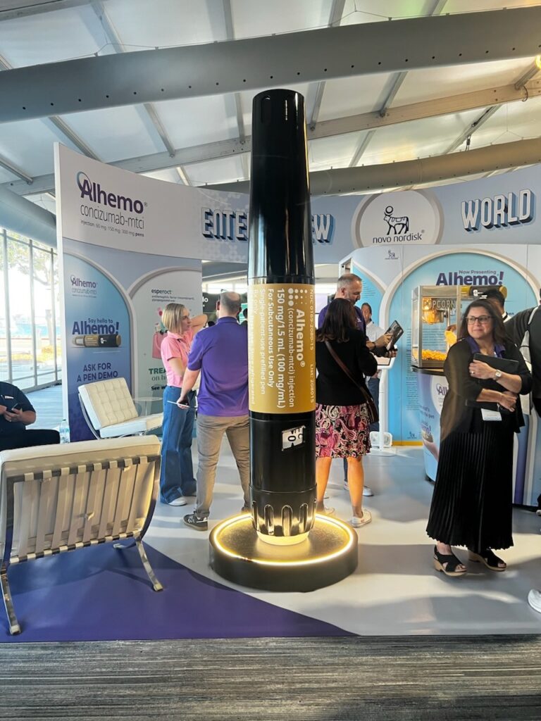 Alhemo® Novo Nordisk Medical Pen – a giant product replica fabricated for a special event.
