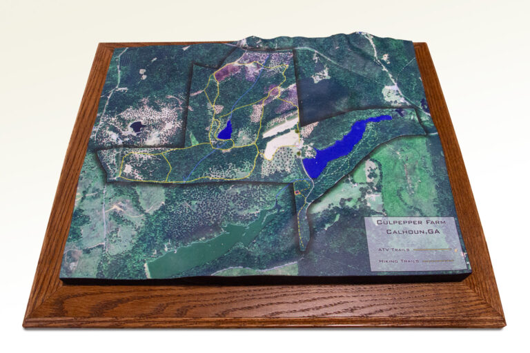 Culpepper Farm 3D raised relief model