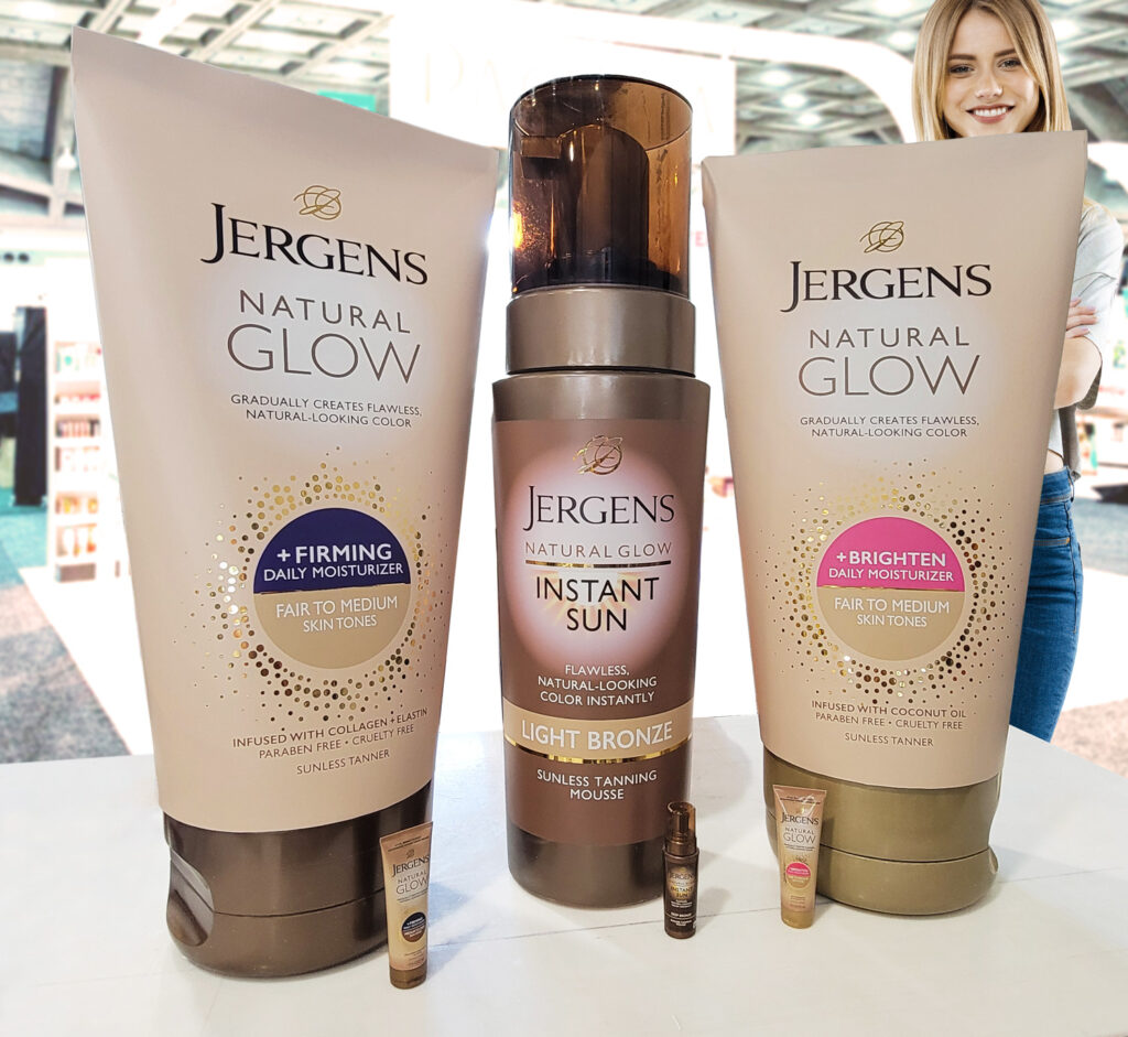 Giant Jergens health and beauty product replicas