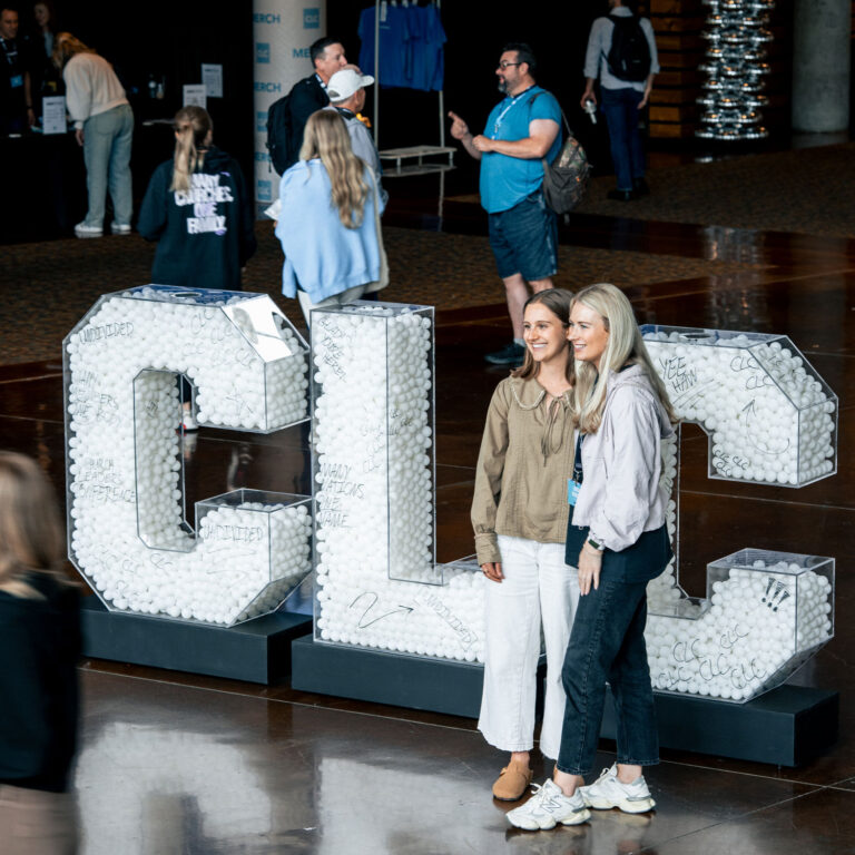 Giant acrylic fillable letters for Watermark Community Church (Church Leader Conference)