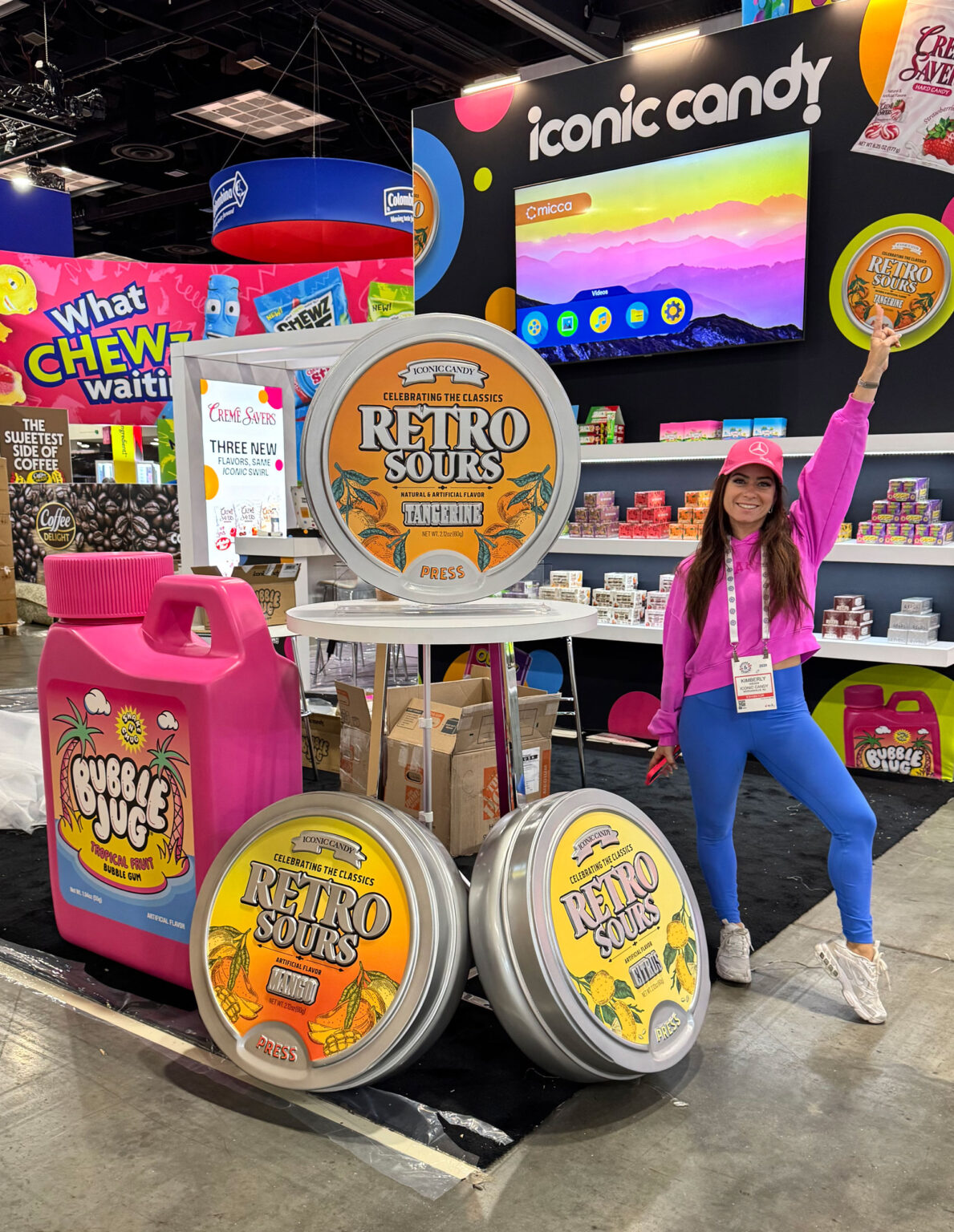 Giant Retro Sours and Bubble Jug replicas