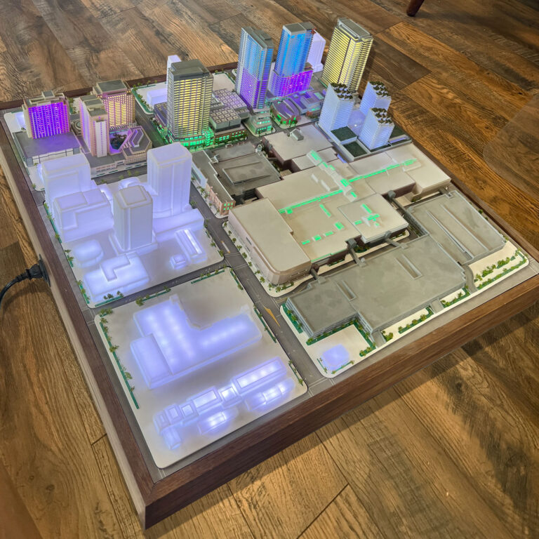 LED-Lit City Diorama for Bellevue, Washington