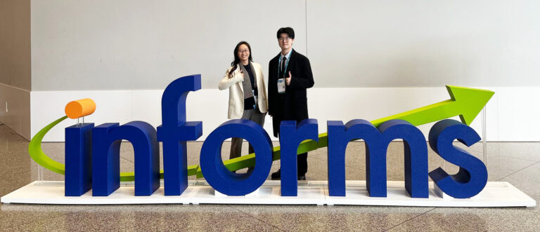 Informs giant foam logo and letter display for company event