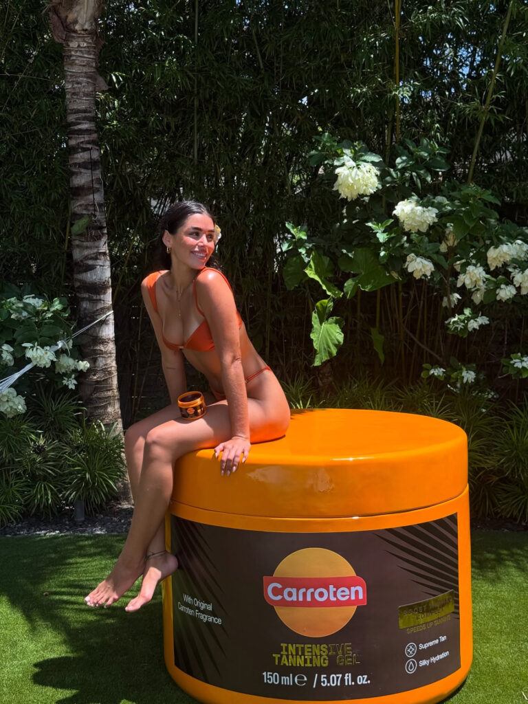 Carroten Tanning Gel Giant Product Replica Prop for ad campaign photos and special events