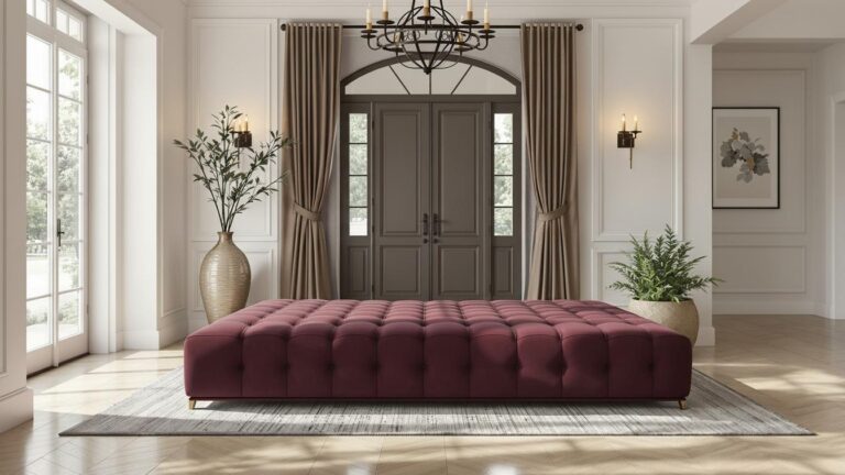 Giant Ottoman-Burgundy