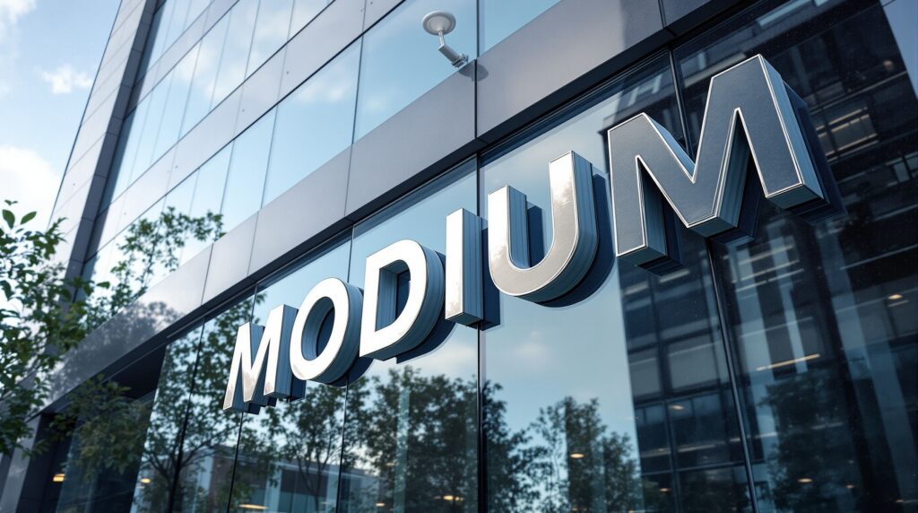 Cast Aluminum Modium Letters