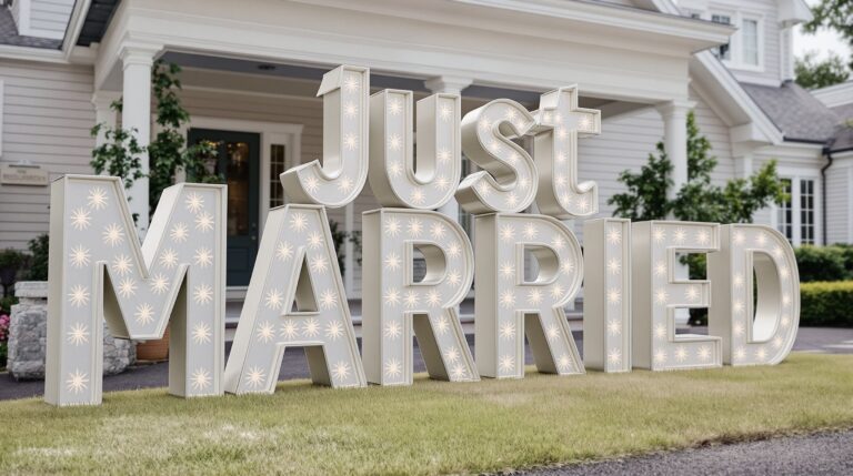 Event Décor Ideas Using Large Aluminum Letters