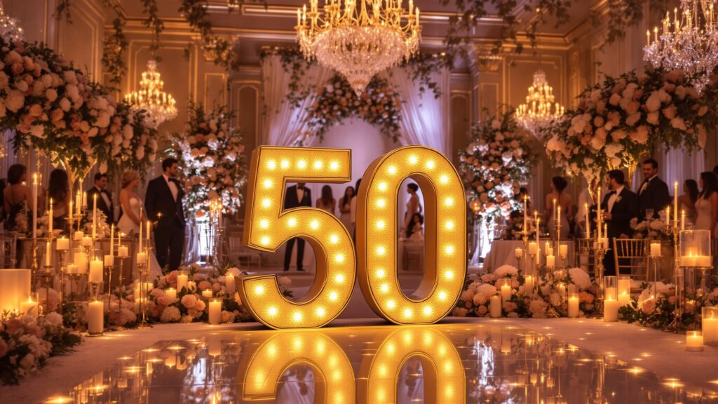 Foam Letters Anniversary