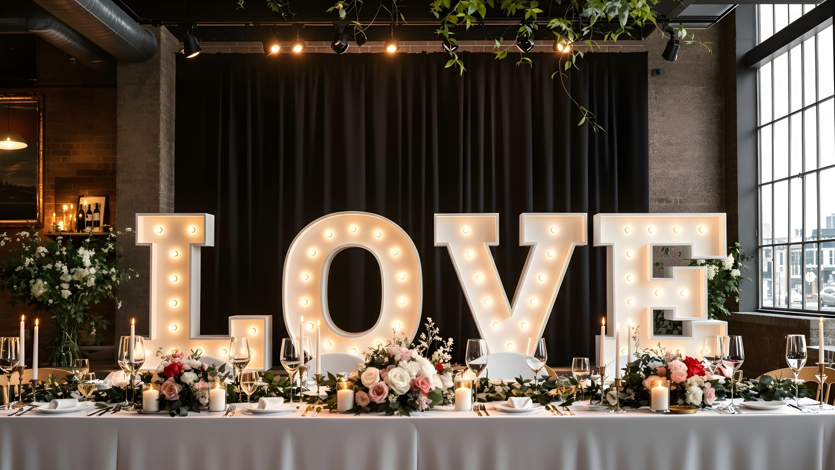 Foam Letters Love