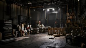 Foam Letters Stage Production