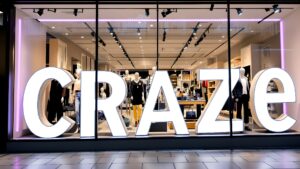 Foam Letters Storefront Display