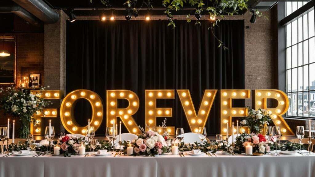 Foam Letters Wedding