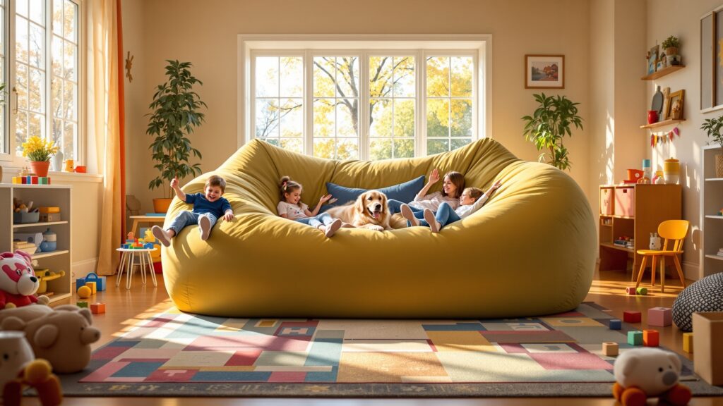 Giant Bean Bag Couch-Kids Room