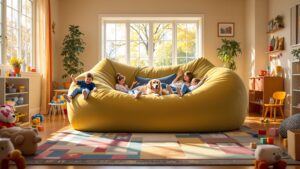 Giant Bean Bag Couch-Kids Room
