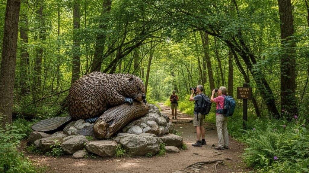 Giant Beaver Statue-Trail