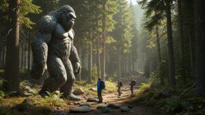 Giant Big Foot Statue-Forest